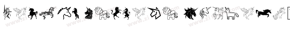 Lovely Unicorn Shadow字体转换